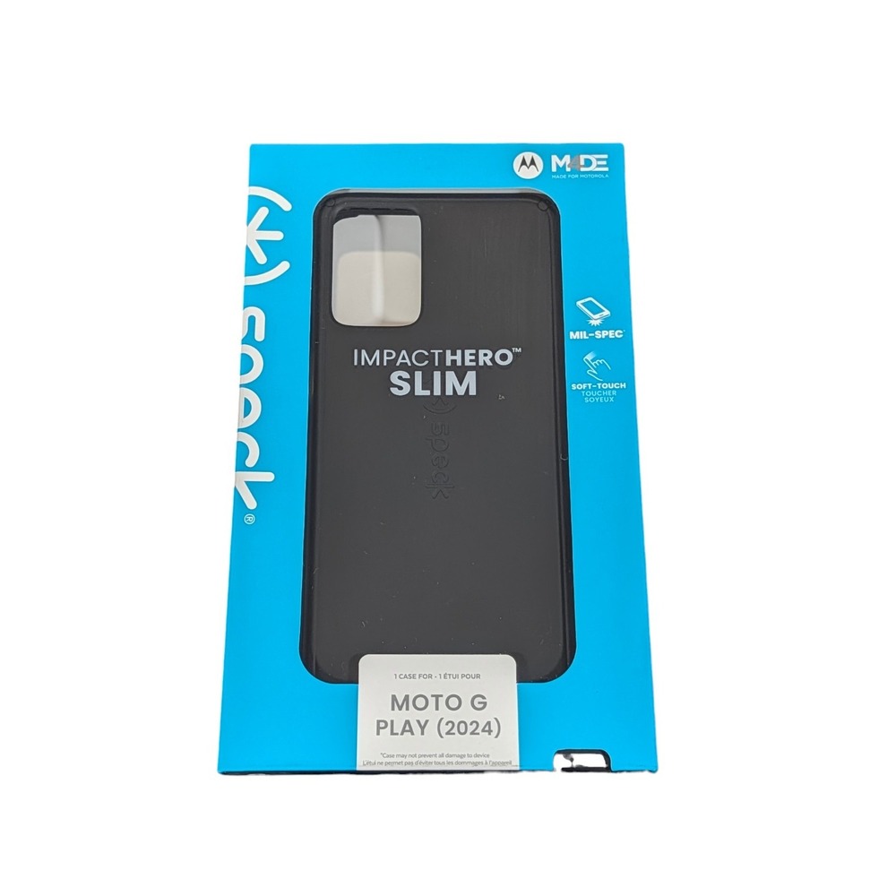 Aa6U Speck ImpactHero Slim Case Moto G Play‎  (2024) - Black